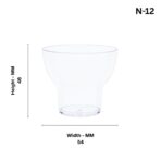 N-12 Small Desserts Cup/ Plastic Transparent Cup For Ice Cream Cup, Cold Food, Party Supplies, Treat Cups, Frozen Yogurt ( Set Of 30 ) - Image 4