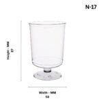 N-17 Plastic Wine Glass/Glasses For Party/Fancy Glass For Water,Juice,Beer, Drinks & Mixed Drinks ( Pack Of 30 ) - Image 4