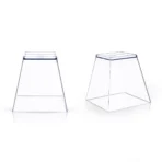 N-25 Square Cups/Plastic Mousse Cups/Square Glass Cup For Dessert Pudding Mousse Party ( Pack Of 25 ) - Image 2