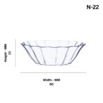 N-22 Mini Bowls/Fancy Plastic Bowl/Serving Bowl For Multi-Purpose Tableware Snack ( Set Of 50 ) - Image 2