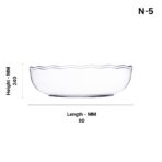 N-5 Mini Bowls/Plastic Cup/Transparent Bowl For Fruits, Nuts, Salad, Dessert, Dry Fruits & More ( Pack Of 25 ) - Image 4