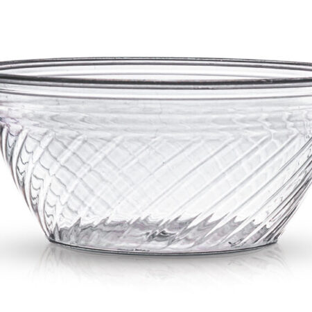 transparent plastic bowl