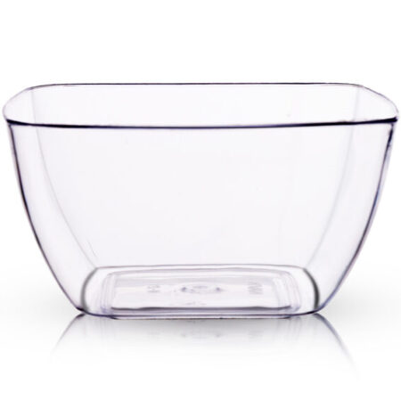 transparent plastic bowl