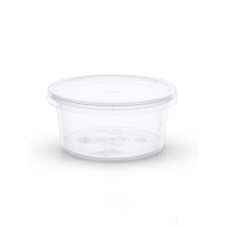 100ML Round Plastic Container/Plastic Food Container/PP Plastic Box For Sauce Packaging, Home Kitchen & More ( Pack Of 100 )