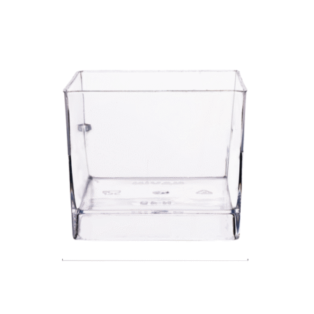 N-49 Square Cups/Clear Plastic Cups/Square Glass For Pudding, Mousse, Ice Iream, Dessert, Party (Set of 30 pcs)