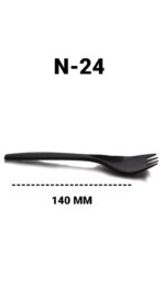 N-24 Plastic Spork / Plastic Cutlery / Forks For Event and Party Supplies ( Pack Of 100 ) - Image 3