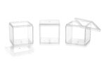 N-57-Cube Transparent Serving Box with Lid – Ideal for Desserts, Gifting, and Event Displays – Premium Disposable Design - Image 2