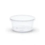 100ML Round Plastic Container / Plastic Food Container / PP Plastic Box For Sauce Packaging, Home Kitchen & More ( Pack Of 100 )