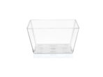 N-58 Square Transparent Flat Bowl – Perfect for Appetizers, Dips, and Desserts – Sleek Design for Parties & Catering Events