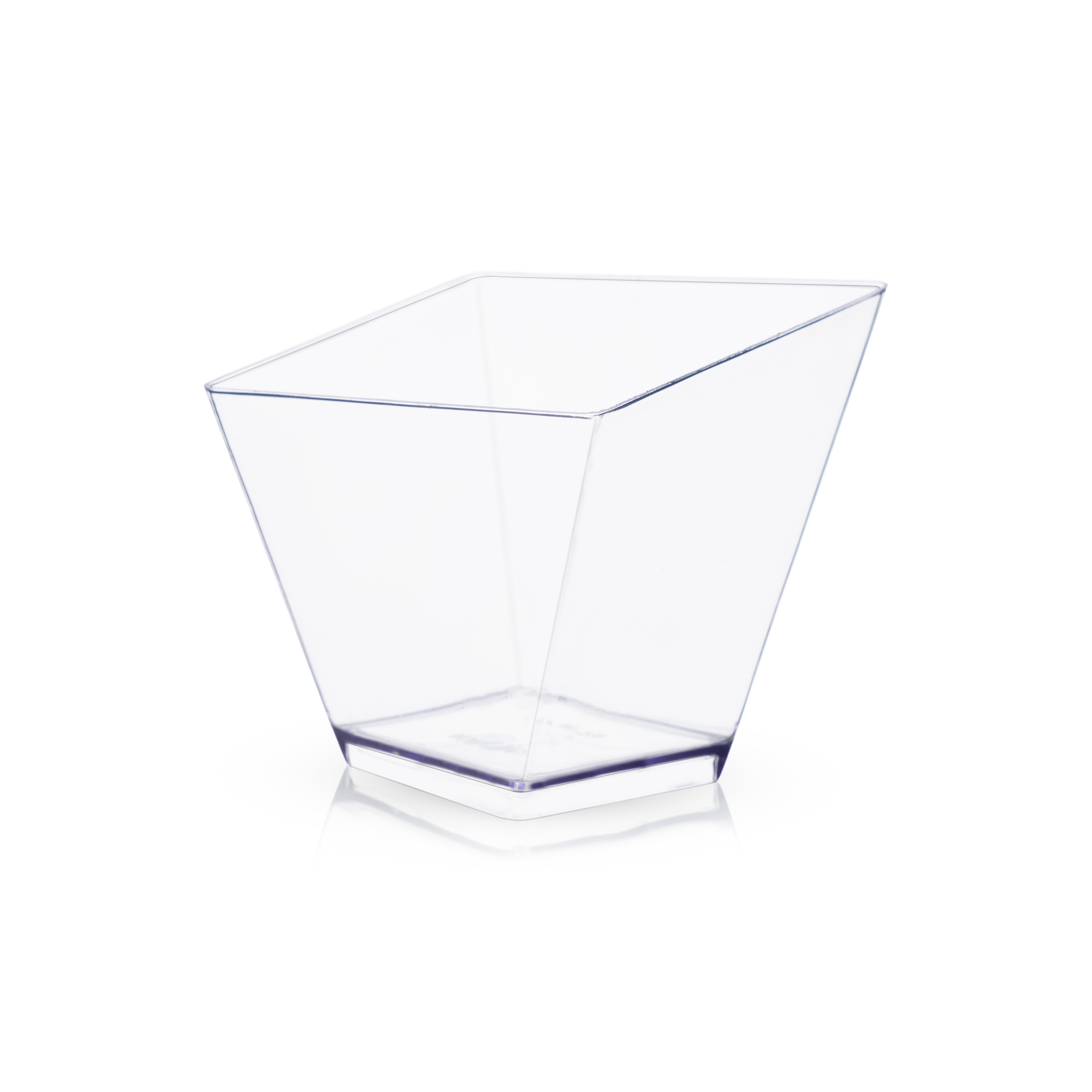 N-29 Twisted Square cups / Plastic Dessert Cup / Transparent Bowl For Mousse, Dessert, Ice Cream & Special Parties ( Set Of 40 ) - Image 3