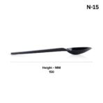 N-15 Plastic Cutlery / Plastic Spoon / Plastic Forks For Gelato, Yogurt Cake Pie, Cream Cereal,Spices And Party Supplies ( Pack Of 100 ) - Image 3