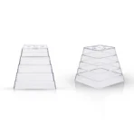 N-43 Square Cups/Plastic Shot Cups/Square Transparent Bowl for Dessert, Sundae, Ice Cream, Fruit, Salad, Snack ( Pack Of 70 ) - Image 2