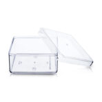 N-51 Square Plastic Container/Plastic Storage Boxes with Lids for Gifts, Weddings, Party Favors, Treats, Events - Image 3