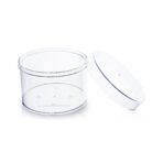 N-50 Plastic Round Container/Clear Storage Boxes/Plastic Storage Boxes With Lids For Candy, Cake, Mousse & Dessert ( Set Of 12 ) - Image 4