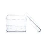 N-45 Plastic Crystal Box/Dessert Container/Transparent Square Box For Cake Packaging (Set Of 12) - Image 3