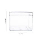 N-45 Plastic Crystal Box/Dessert Container/Transparent Square Box For Cake Packaging (Set Of 12) - Image 4