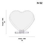 N-52 HEART SHAPE STAND CUP 80ML - Image 4