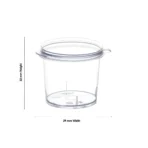 25ML Plastic Storage Containers / Polypropylene Container / Food Containers With Lid For Kitchen Storage Container ( Set Of 100 ) - Image 3