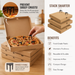 Transparent pizza stand for serving by Navinplast, featuring strong, reusable, food-safe plastic with elevated display ideal for parties, buffets, and catering.