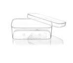 N-59 Small Rectangle Dessert Box - 11.8 cm (Length) × 6 cm (Width) × 5 cm (Height) | 230 ml / Polystyrene / Transparent, crystal-clear finish / 12 Pieces per pack - Image 5