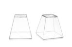 N-56  Square Transparent Cup for Desserts, Appetizers, and Snacks – Durable Best Quality Square Serving Cup for Events ( Pack of 40 pcs) - Image 2