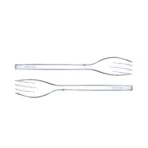 N-23 Plastic Forks/Plastic Cutlery/Transparent Forks For Colorful Pie Fork, Dessert Fork, Flatware Cutlery ( Set Of 100 )
