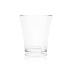 N-48 Plastic Shot Glass/Triangle Cups/Dessert Glass/Transparent Glass For Sundae, Ice Cream, Fruit, Salad, Cocktail & More ( Pack Of 45 )