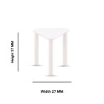 White pizza stand dimensions
