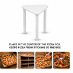 Plastic Pizza Saver Stand / Pizza Stool / Tripod Stacker For Catering Boxes and Food Take Out ( Pack of 400 ) White - Image 4