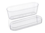 Navin Plast N-61 dessert box with mango dessert and empty container