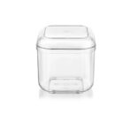 NAVIN PLAST food-grade polystyrene dessert containers with rounded corners for sweets, snacks and fruit salads